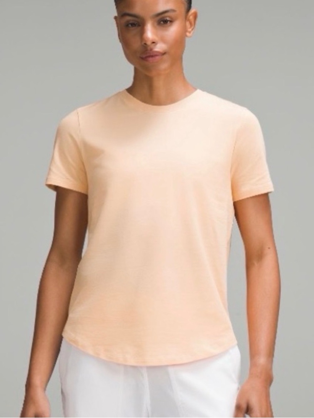 NWT Lululemon Love Crew III Peach Bellini Short Sleeve Women's Size 10